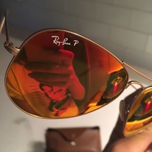 Ray Ban Aviator RB3025 Flash Lenses Polarized